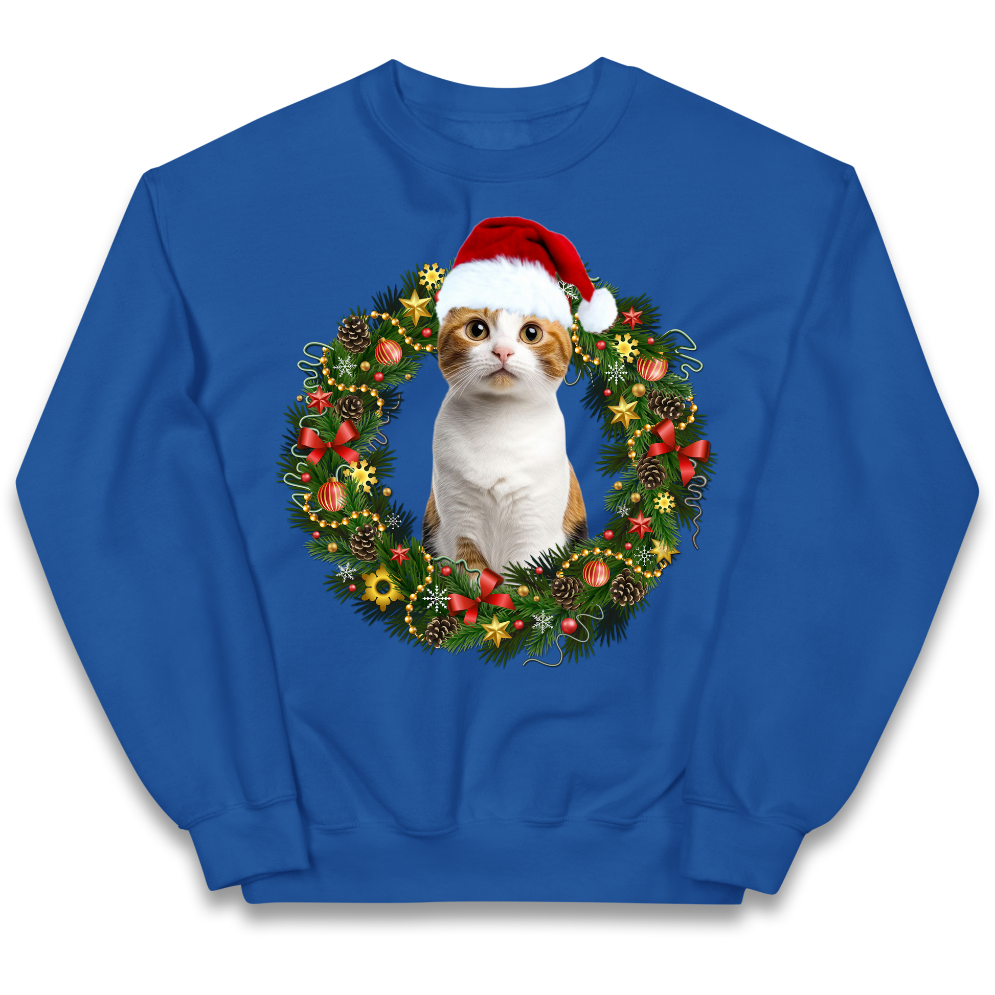 Cat Christmas kids sweatshirt