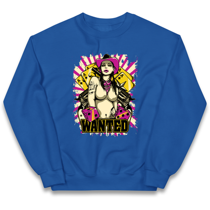 Wanted Ace Of Spades kids sweatshirt