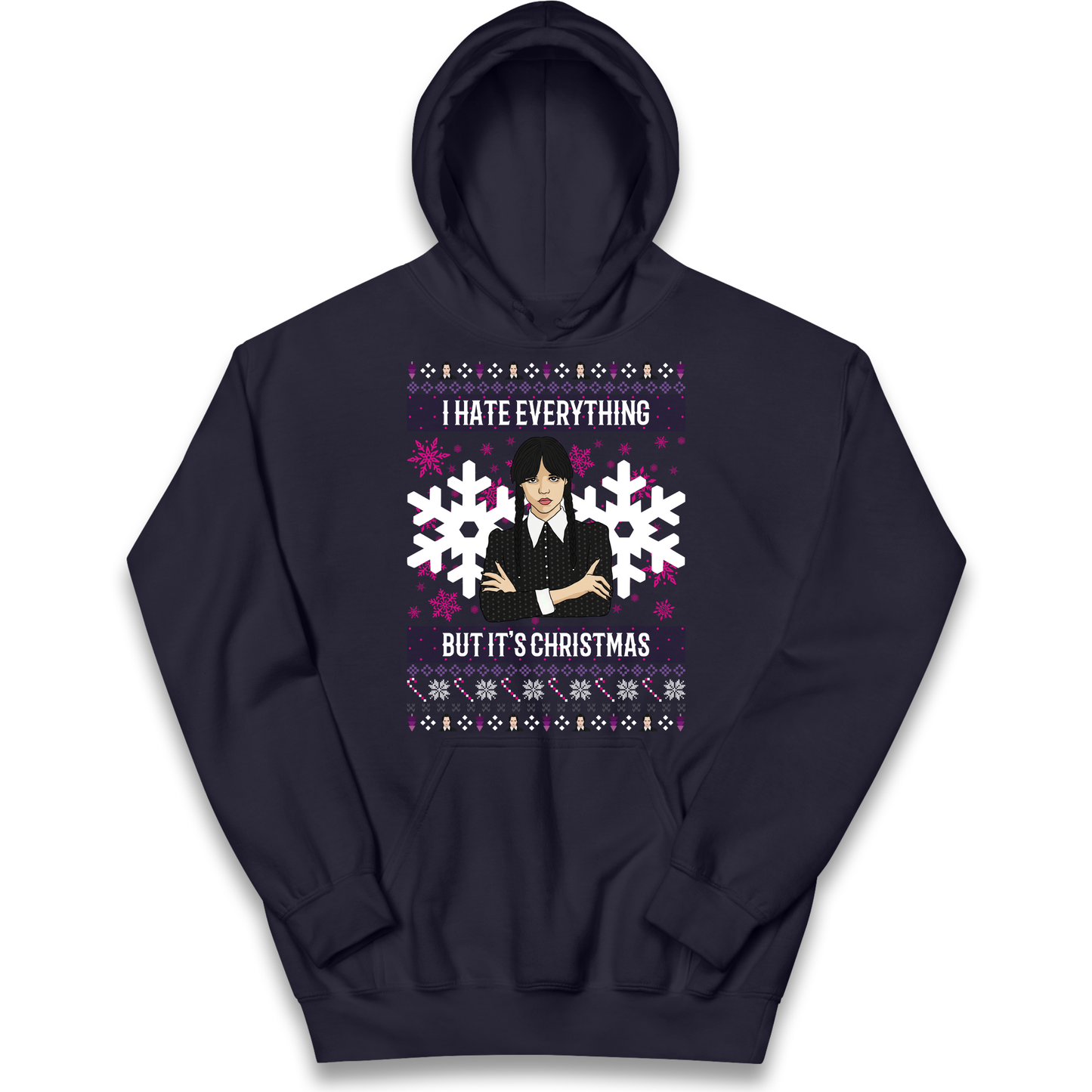 Wednesday addams Christmas Kids Hoodie