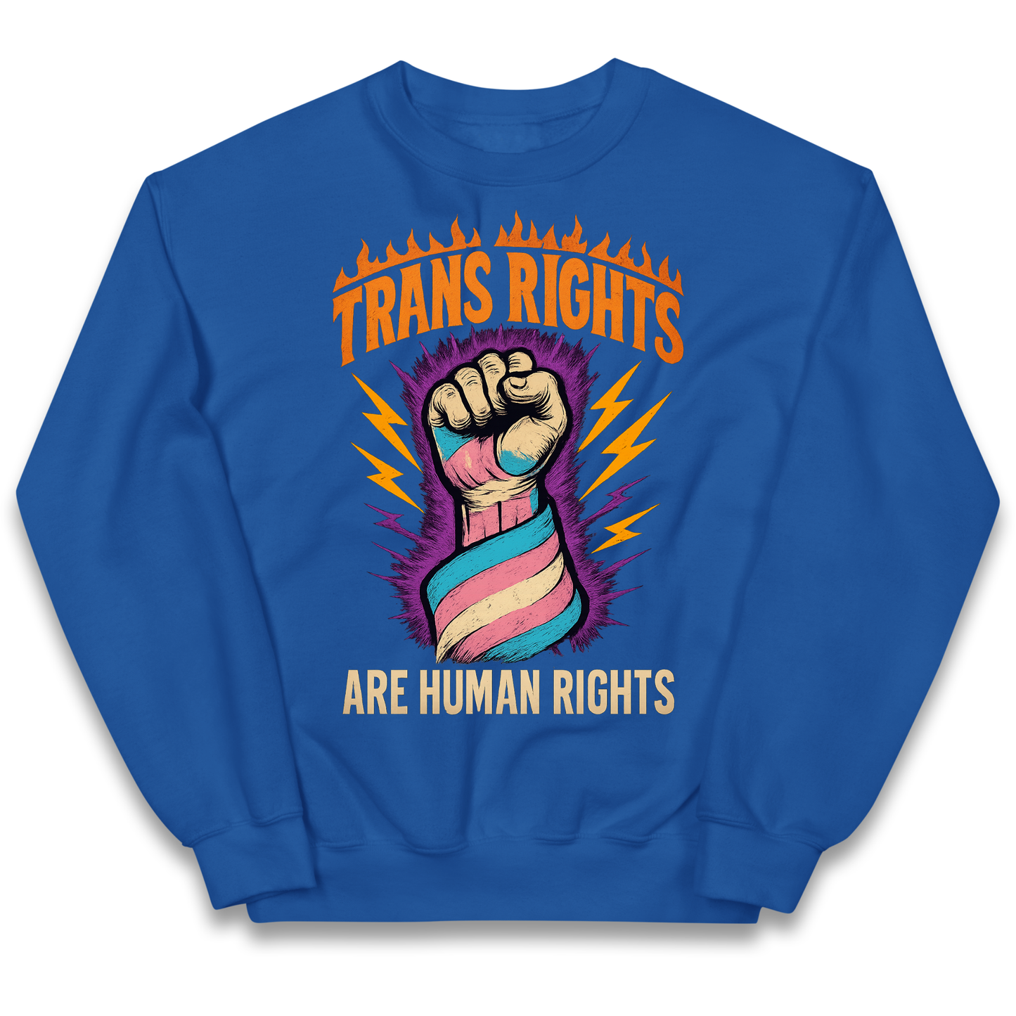 Trans Rights Are Human Rights kids sweatshirt