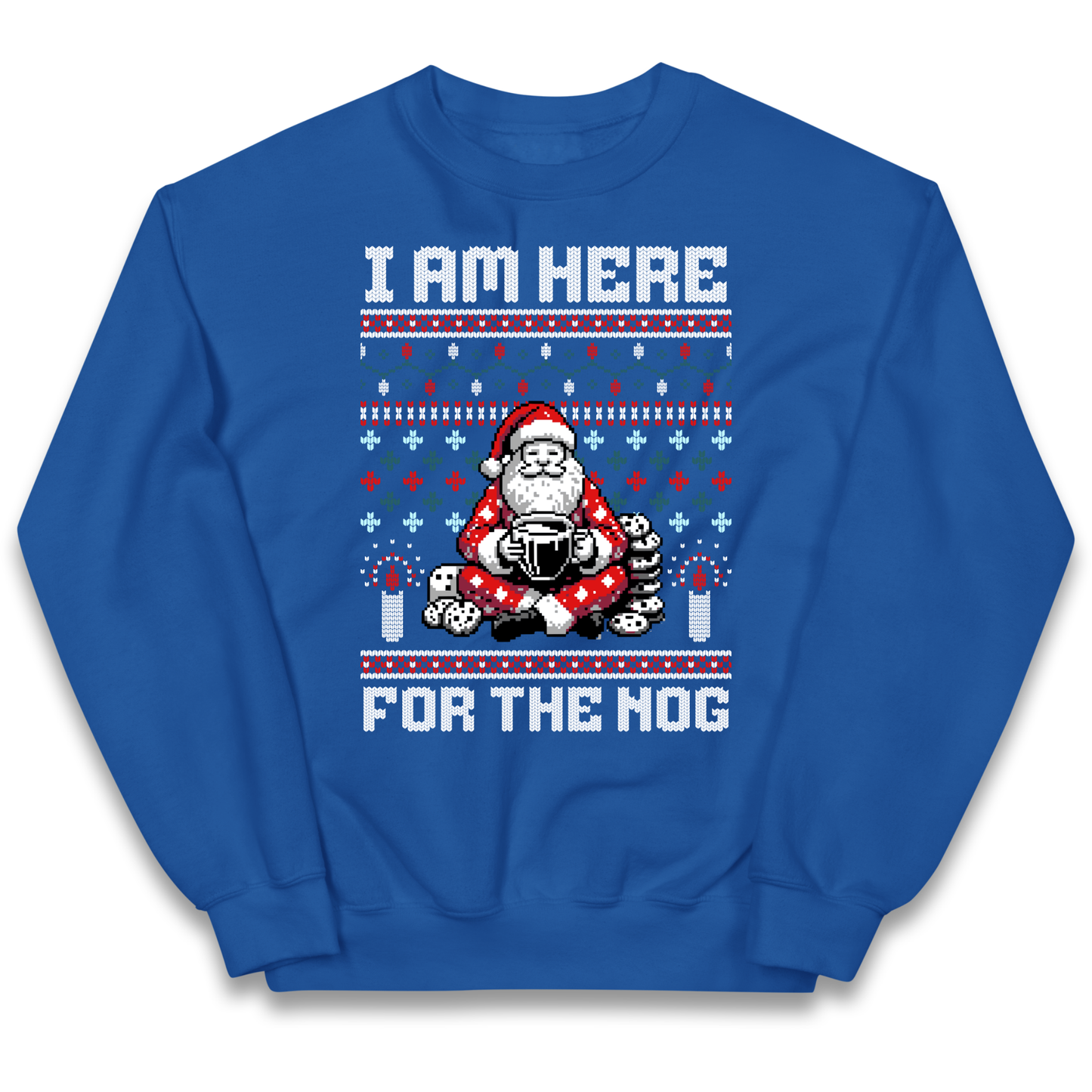 I am Here For The Nog Christmas kids sweatshirt