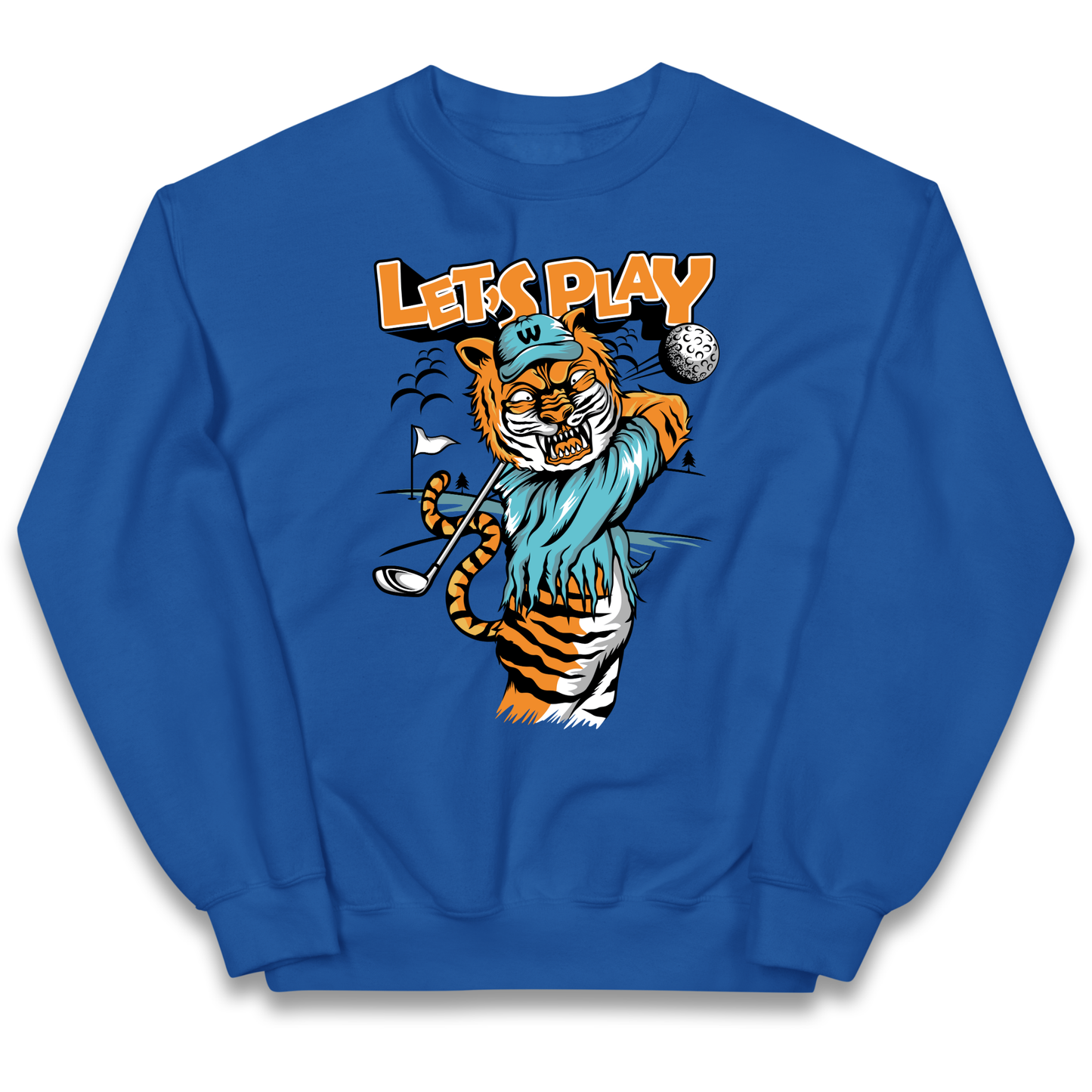 Lets Play Golf Tiger kids sweatshirt