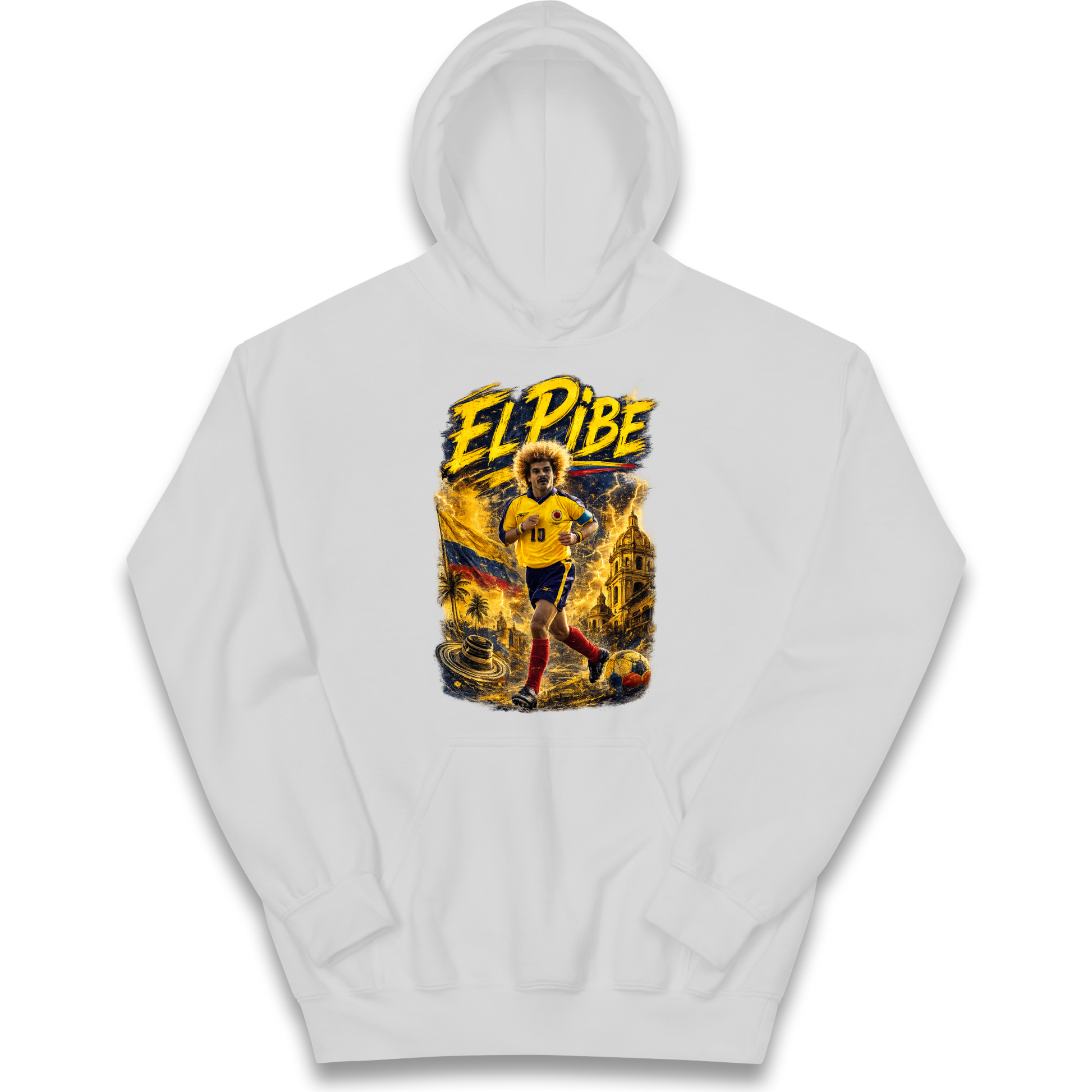 Carlos Valderrama Colombia Football Kids Hoodie