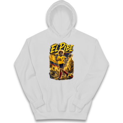 Carlos Valderrama Colombia Football Kids Hoodie