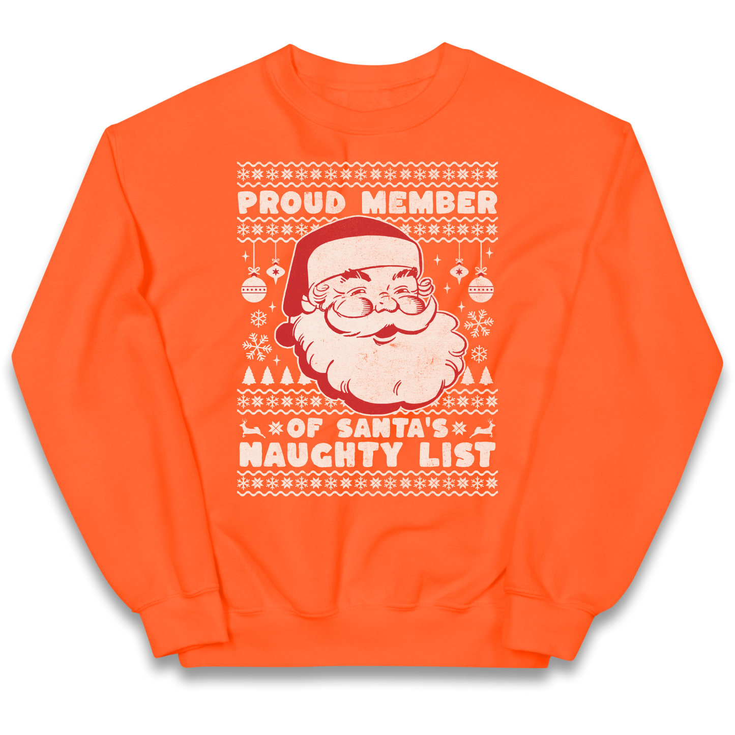 Proud Member Of Santas Naughty List Christmas kids sweatshirt