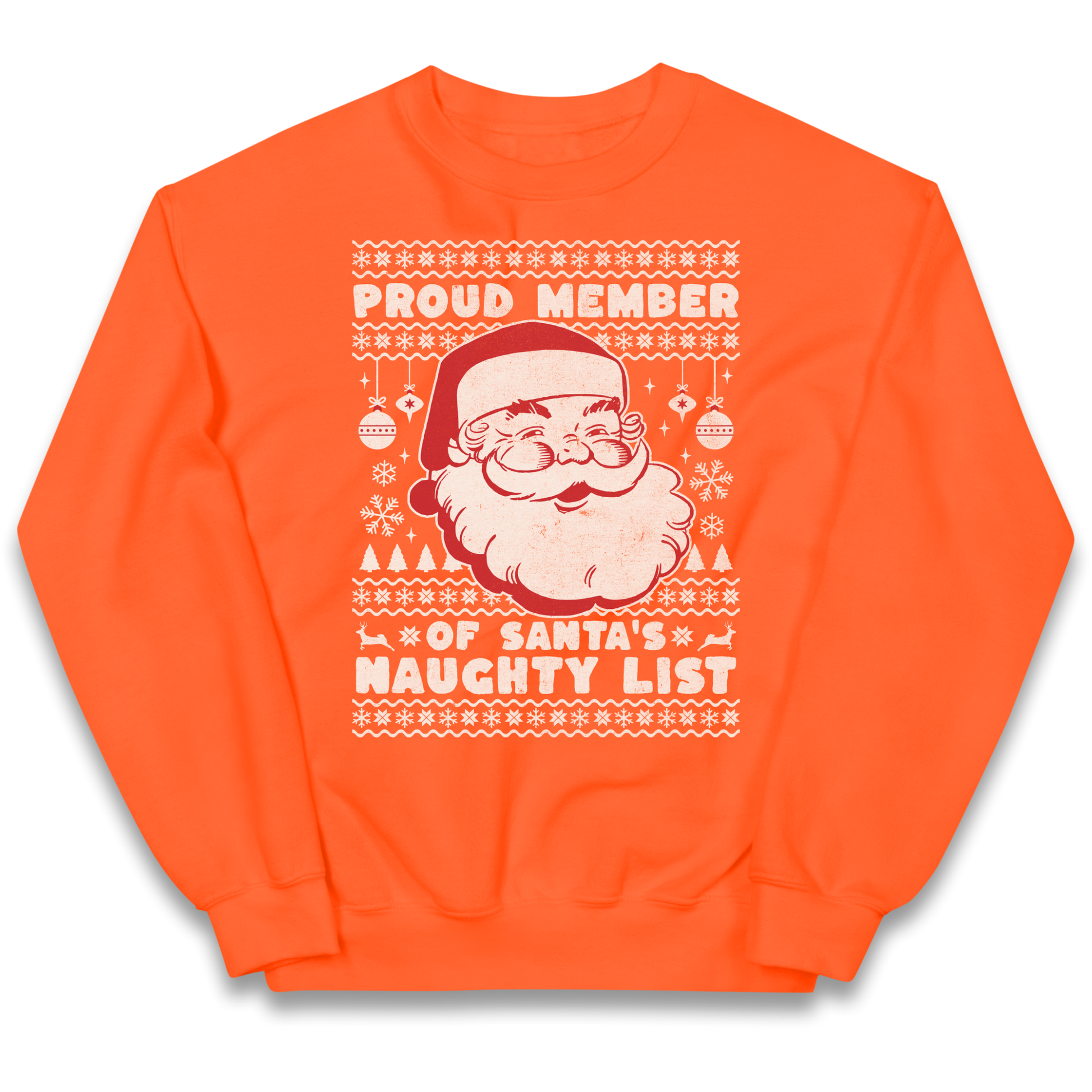 Proud Member Of Santas Naughty List Christmas kids sweatshirt