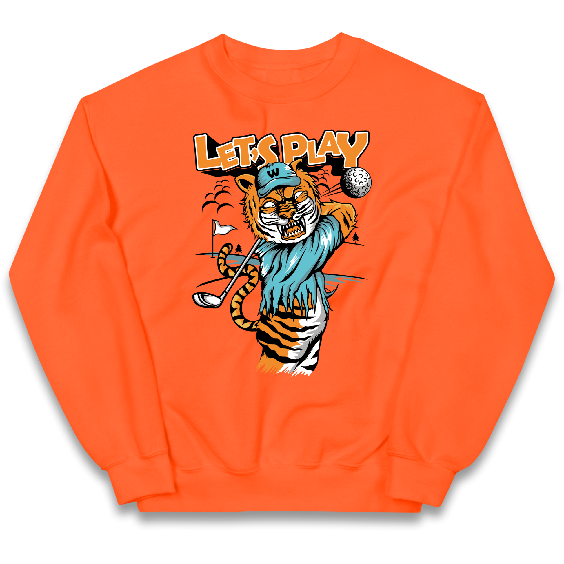 Lets Play Golf Tiger kids sweatshirt
