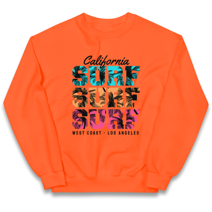 California Surf Surf Surf kids sweatshirt
