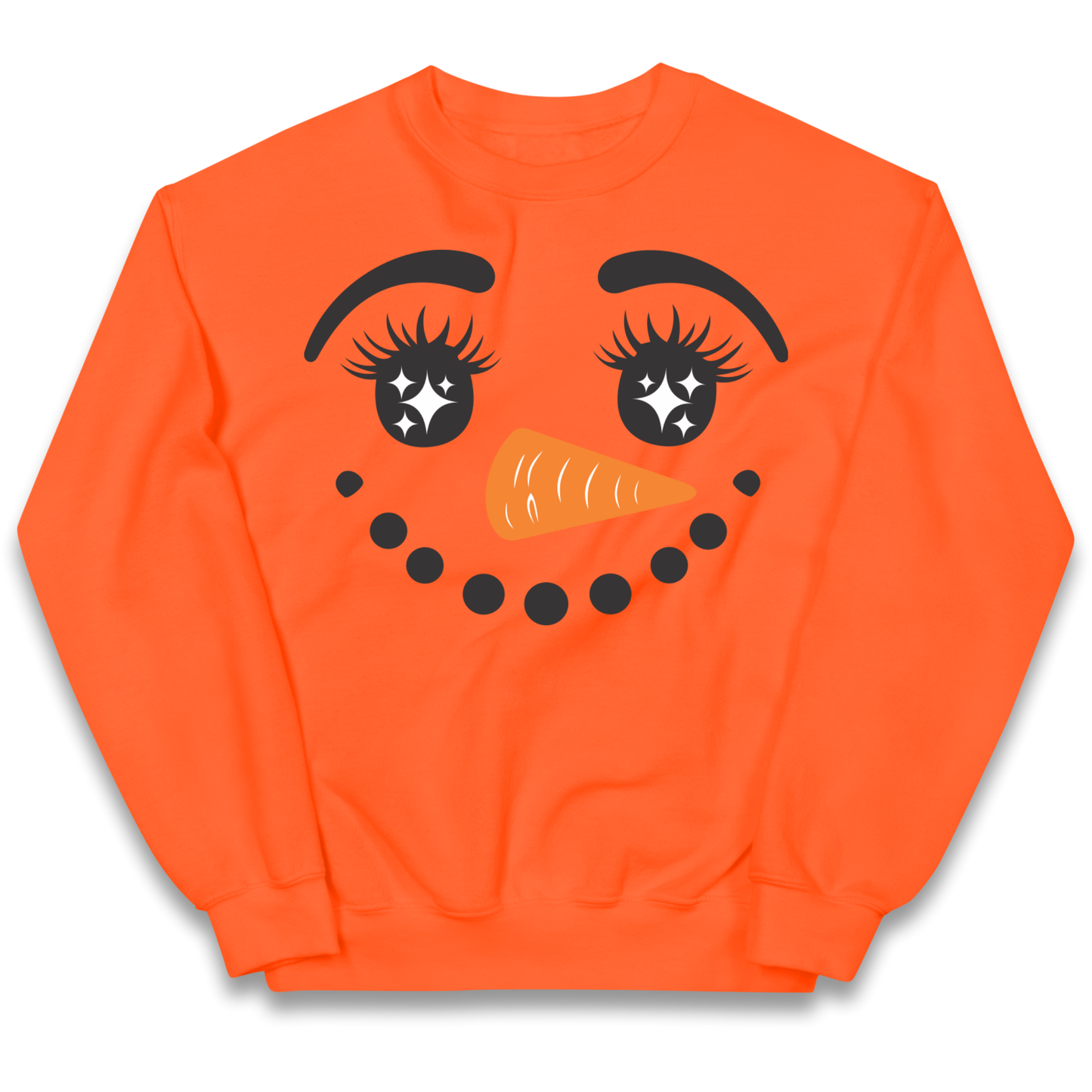 Snowman Face Christmas kids sweatshirt