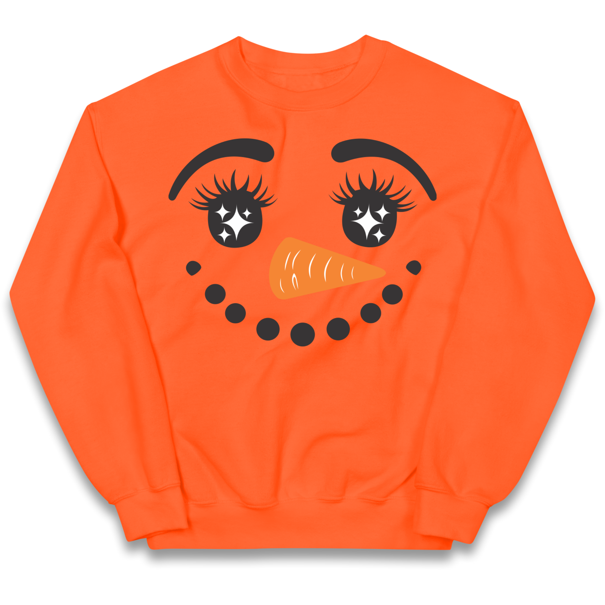 Snowman Face Christmas kids sweatshirt