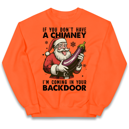 Santa Back Door Kids Sweatshirt