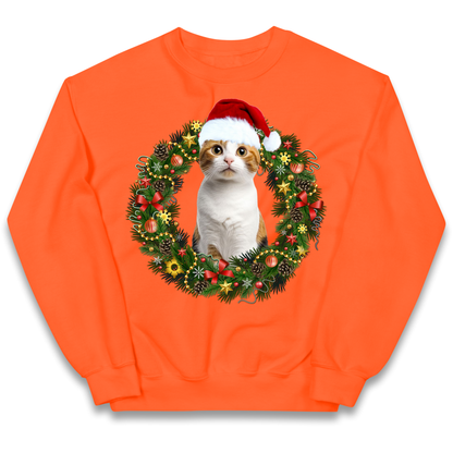 Cat Christmas kids sweatshirt