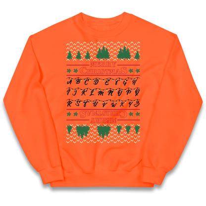 stranger things christmas jumper Kids Jumper
