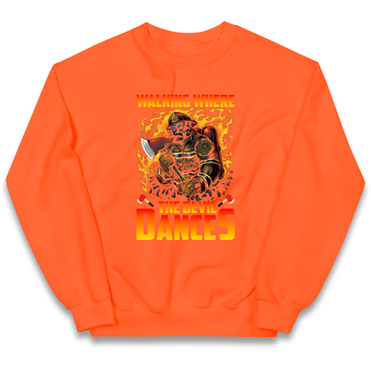 Walking Where The Devil Dances kids sweatshirt