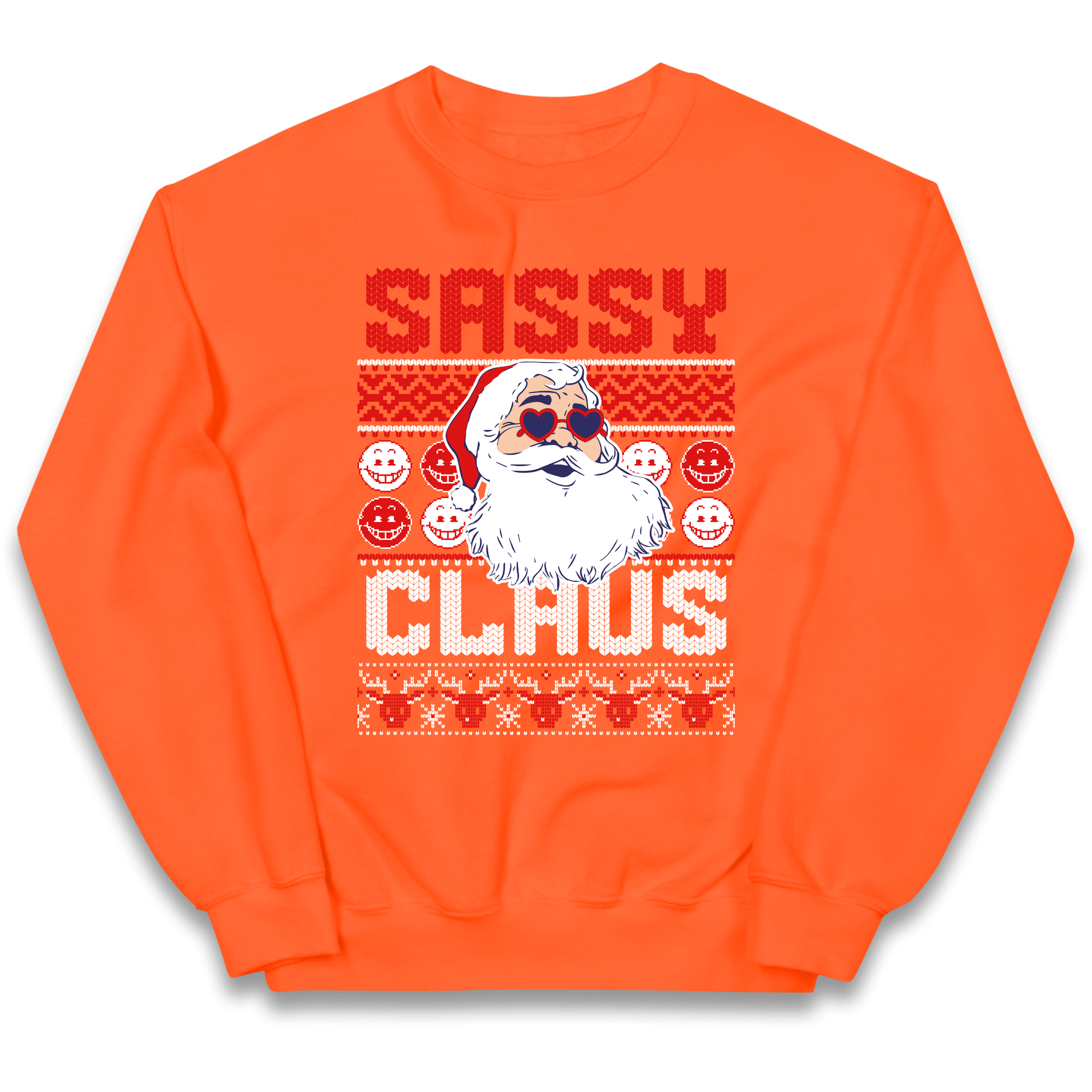 Sassy Claus Santa Christmas kids sweatshirt