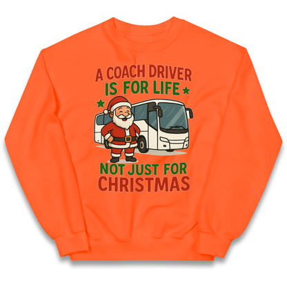Coach Driver Christmas Kids Jumper
