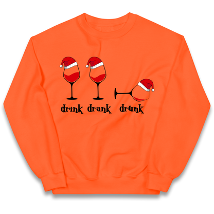 Drink Drank Drunk Kids Sweatshirt