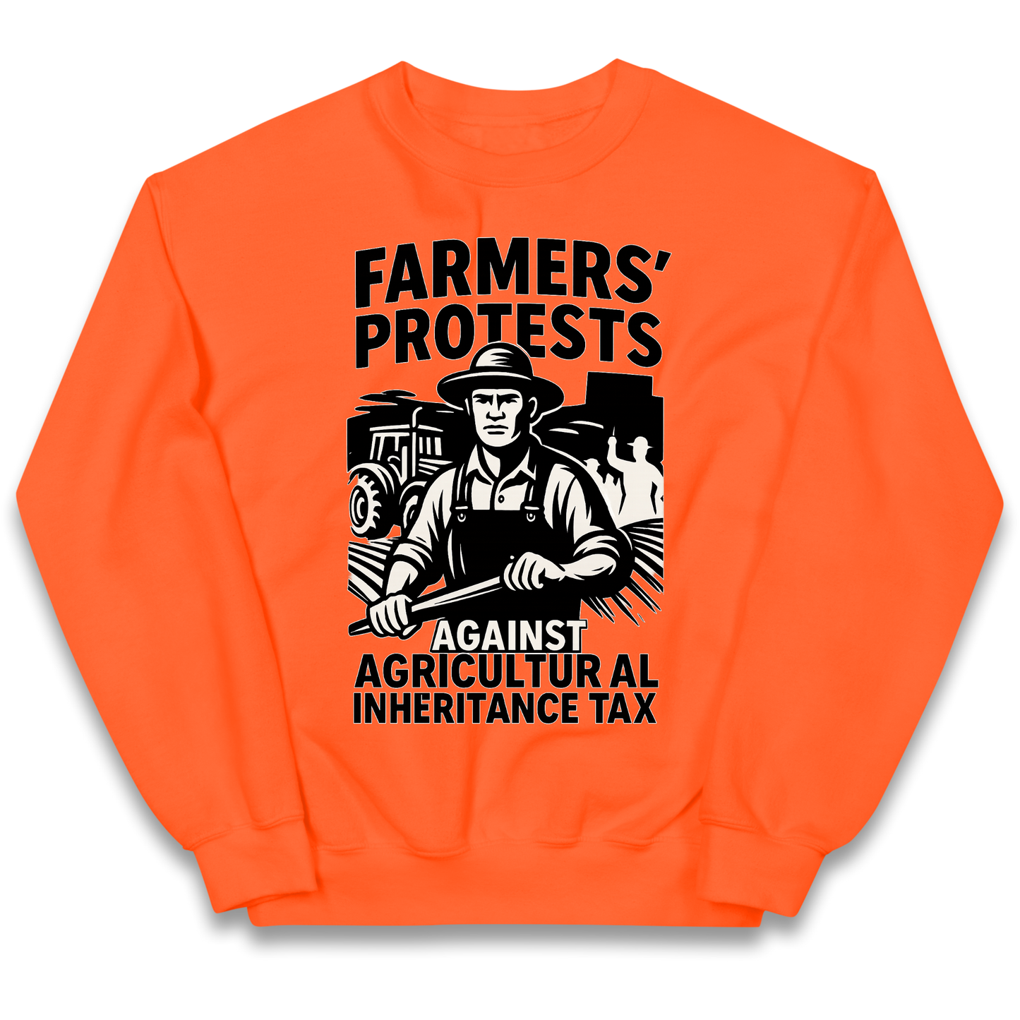 Farmers’ Protests Against Agricultural Inheritance Tax kids sweatshirt