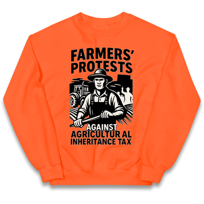 Farmers’ Protests Against Agricultural Inheritance Tax kids sweatshirt