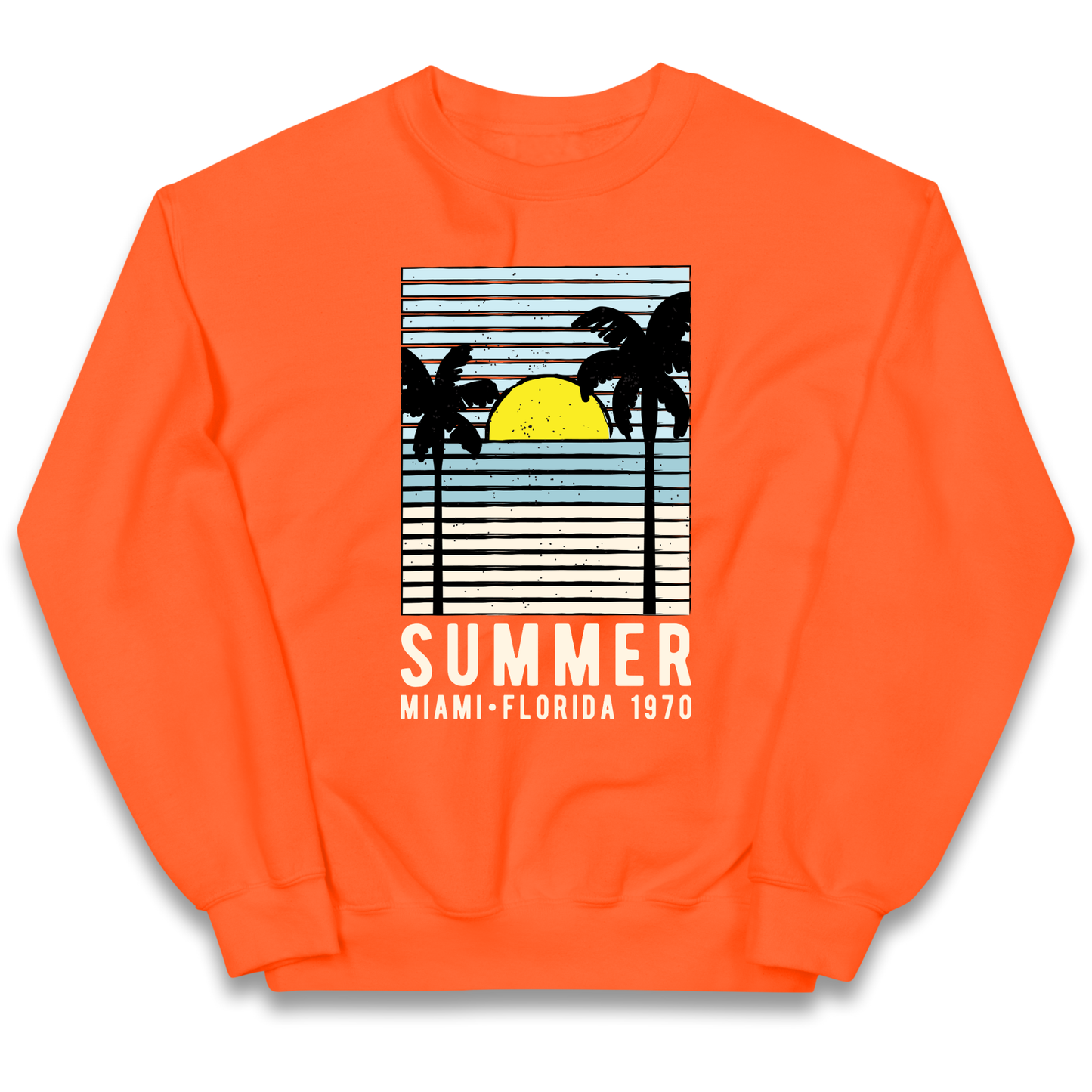 Summer Miami Florida 1970 kids sweatshirt