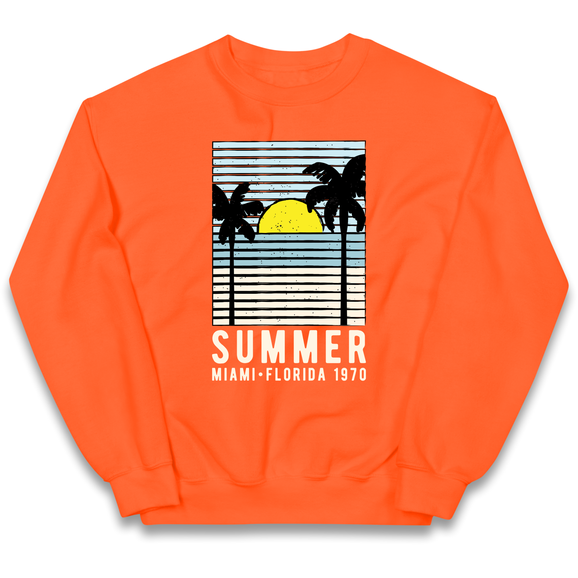 Summer Miami Florida 1970 kids sweatshirt
