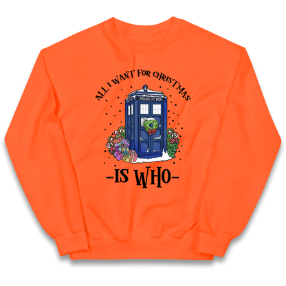 Dr Who Christmas kids sweatshirt