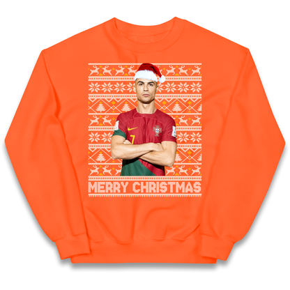 Merry Christmas Ronaldo kids sweatshirt