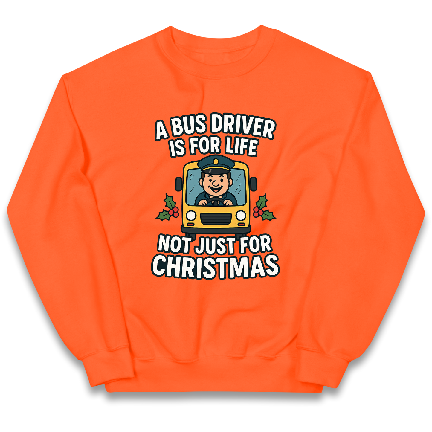 Bus Driver Christmas Kids Jumper