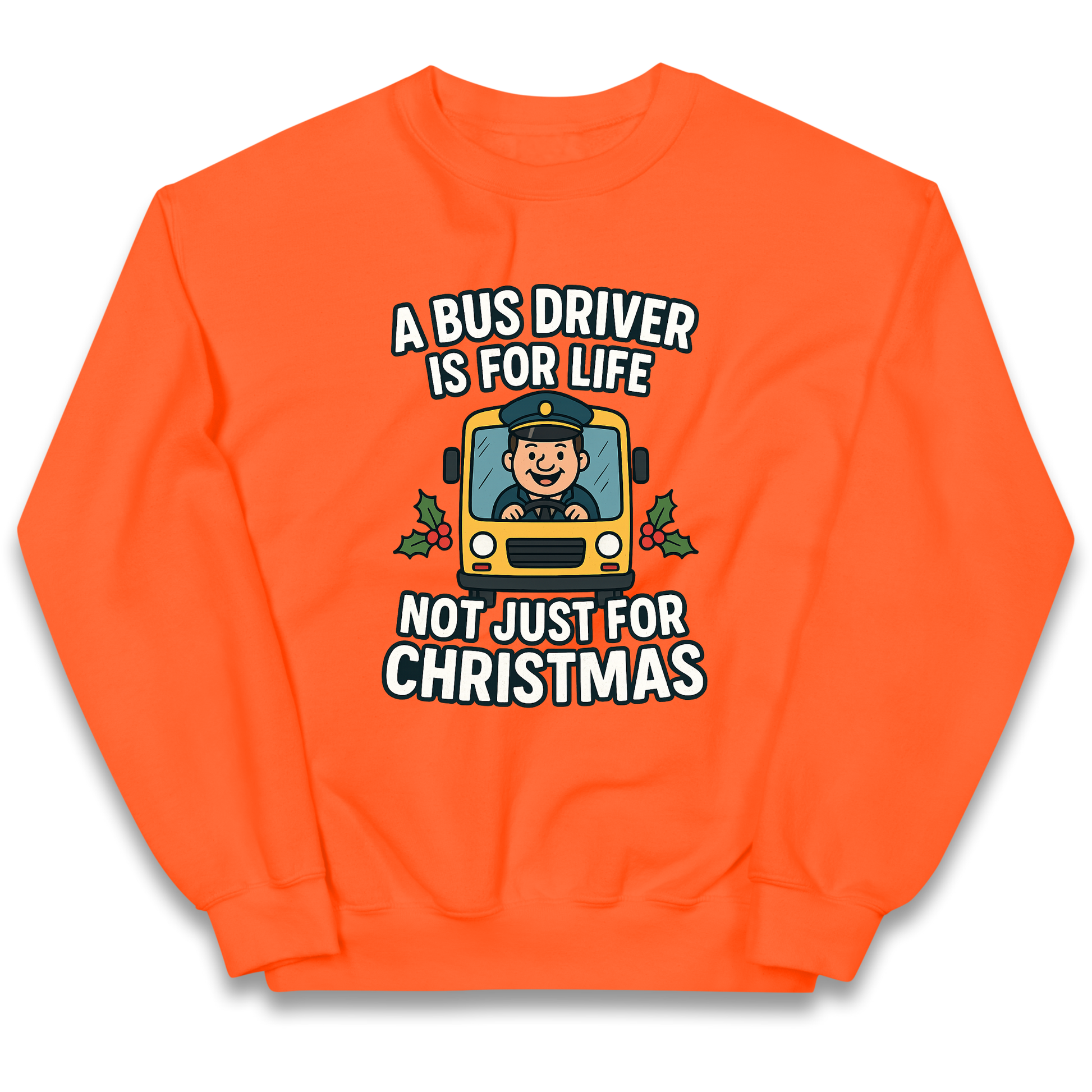Bus Driver Christmas Kids Jumper