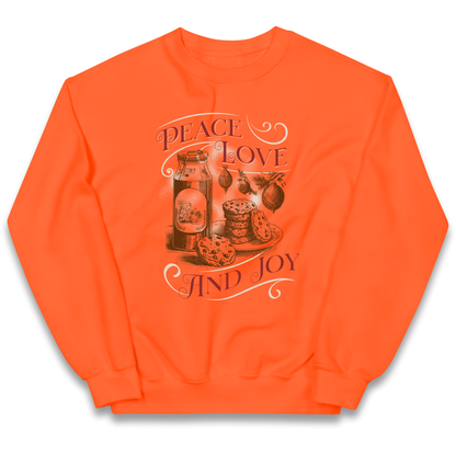 Peace Love And Joy Christmas kids sweatshirt