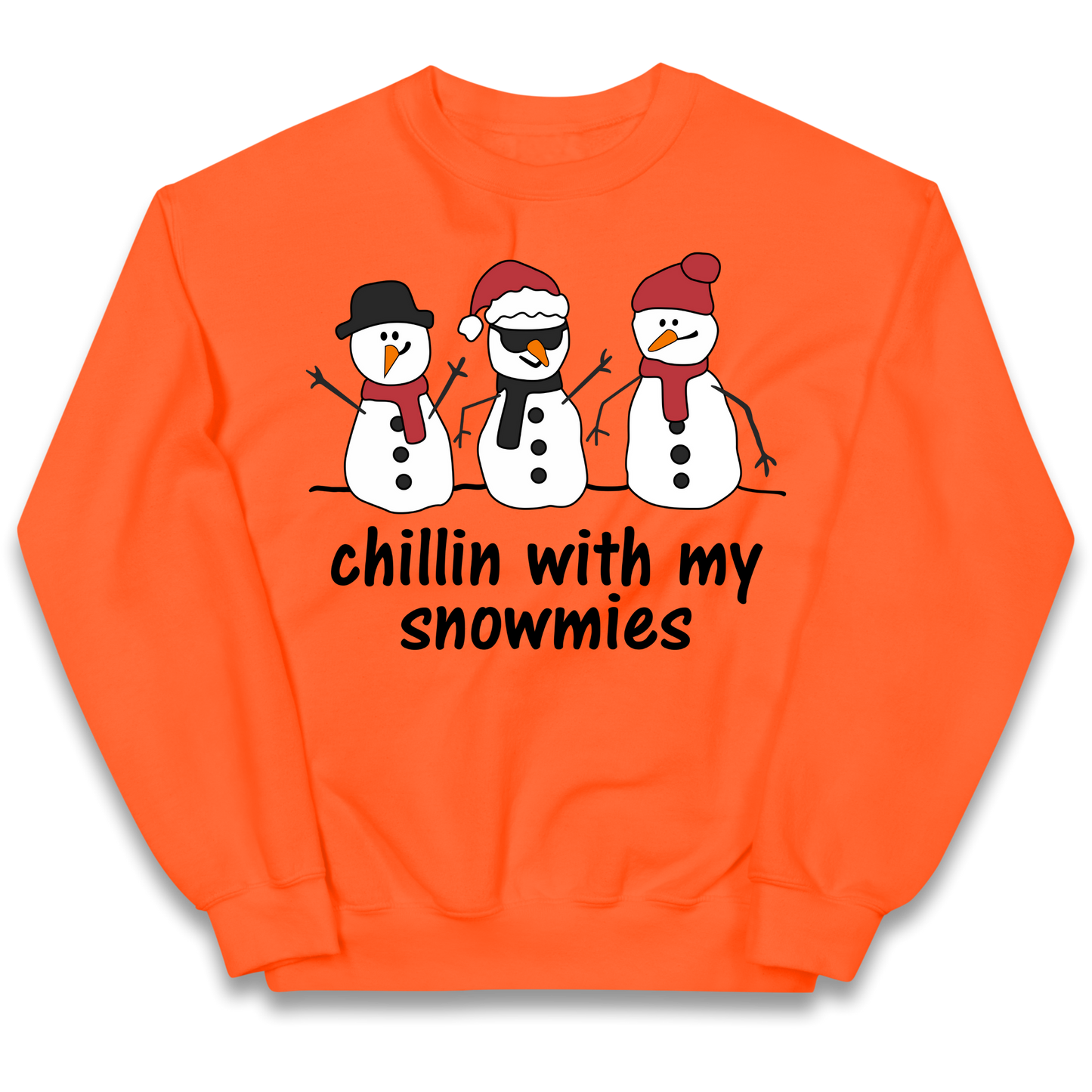 Chillin With My Snowmies kids sweatshirt