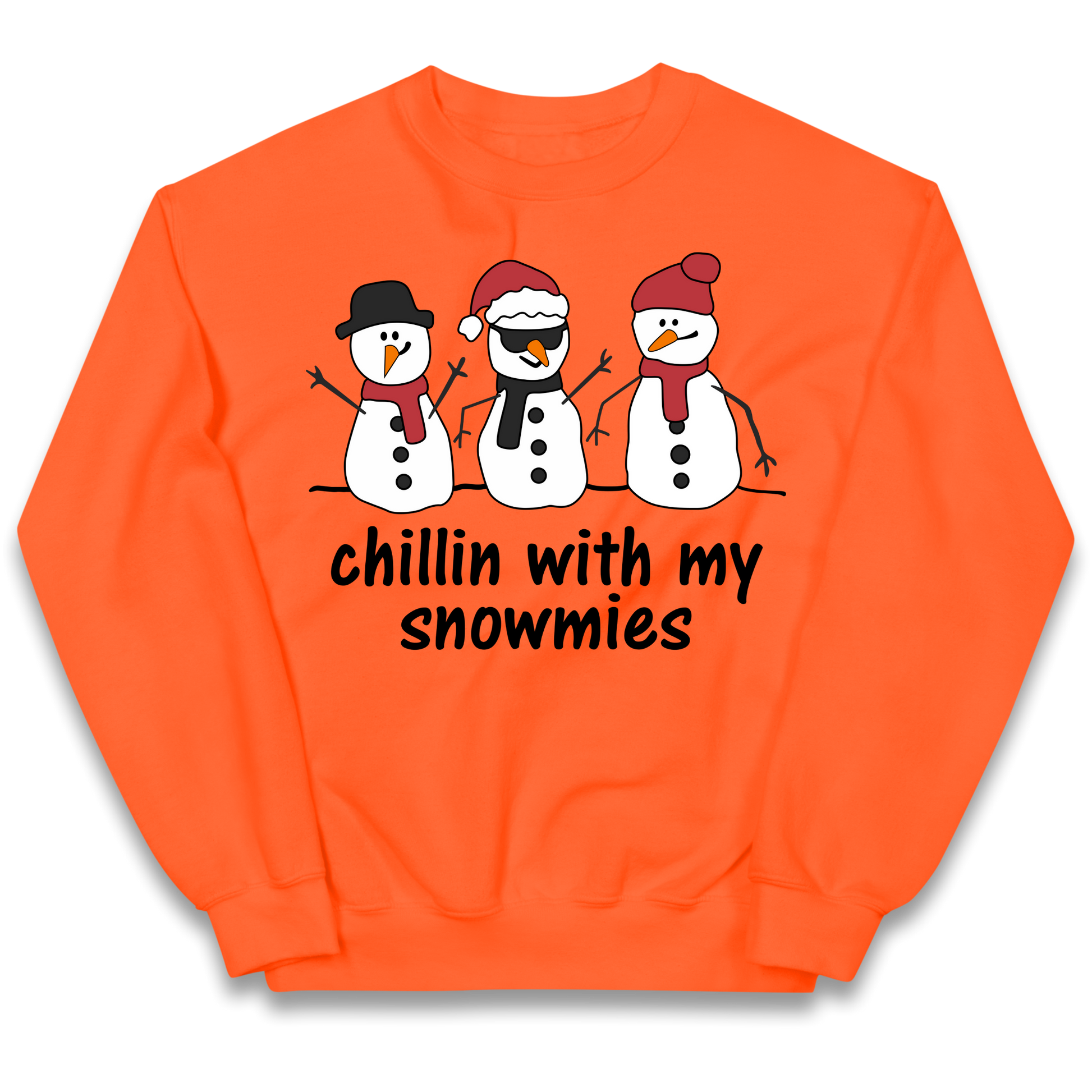Chillin With My Snowmies kids sweatshirt