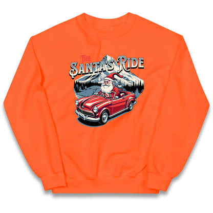 The Santas Ride Christmas kids sweatshirt