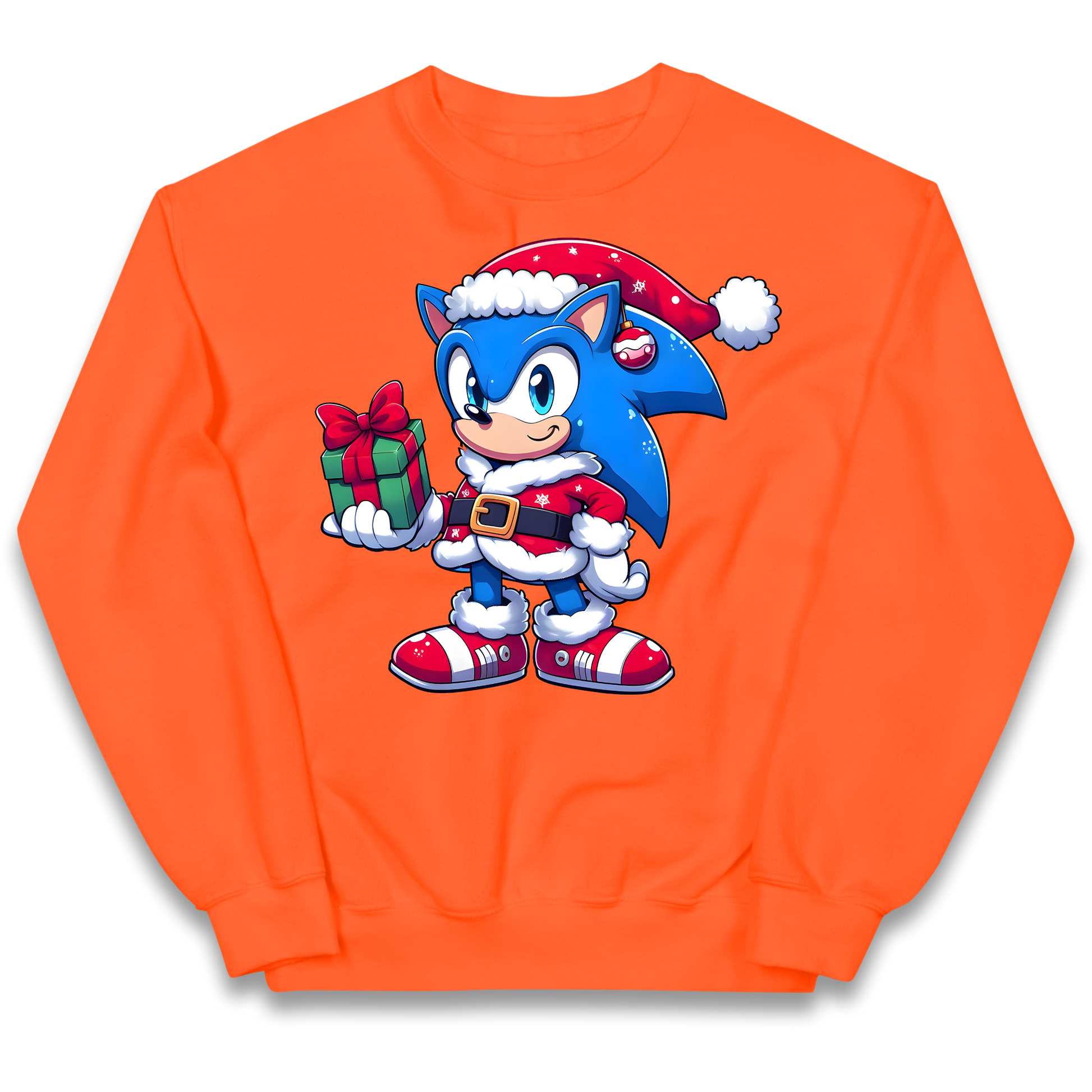 Sonic The Hedgehog Santa kids sweatshirt