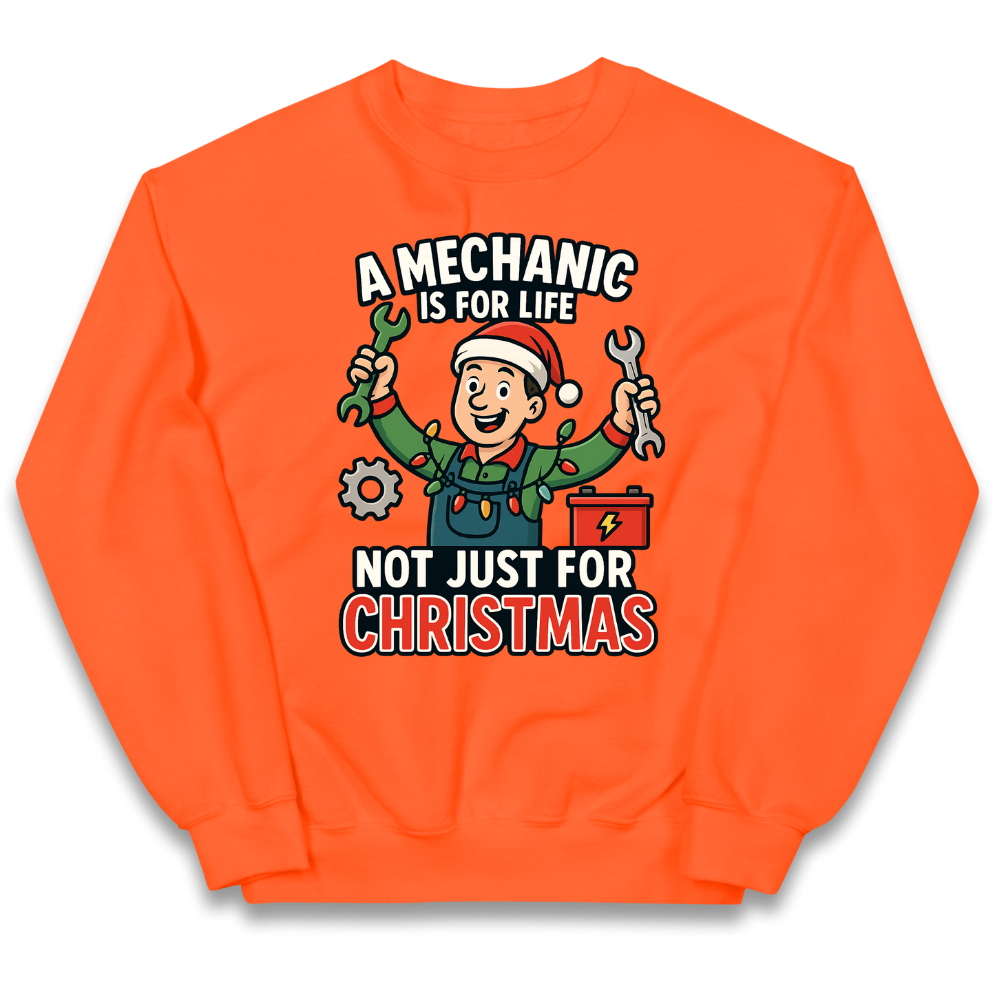 Mechanic Christmas Kids Jumper