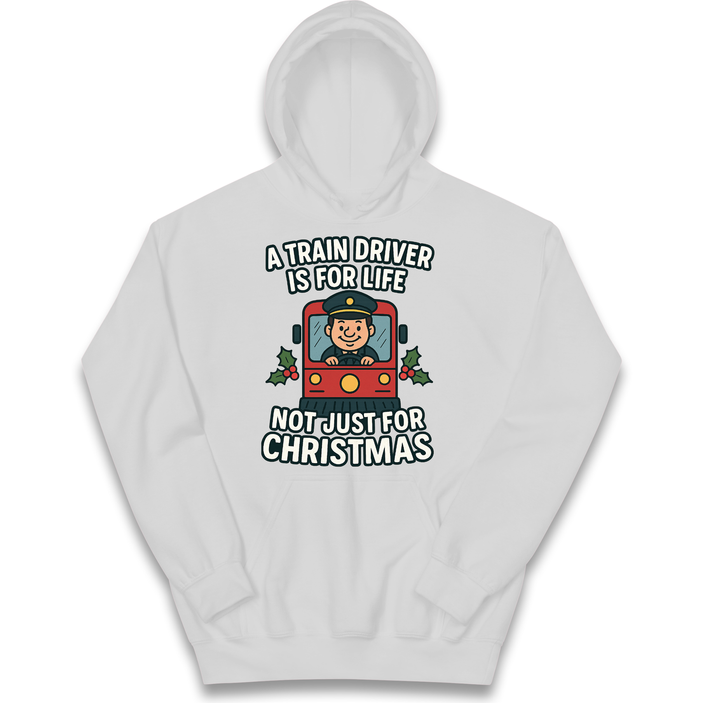 Train Driver Christmas Kids Hoodie