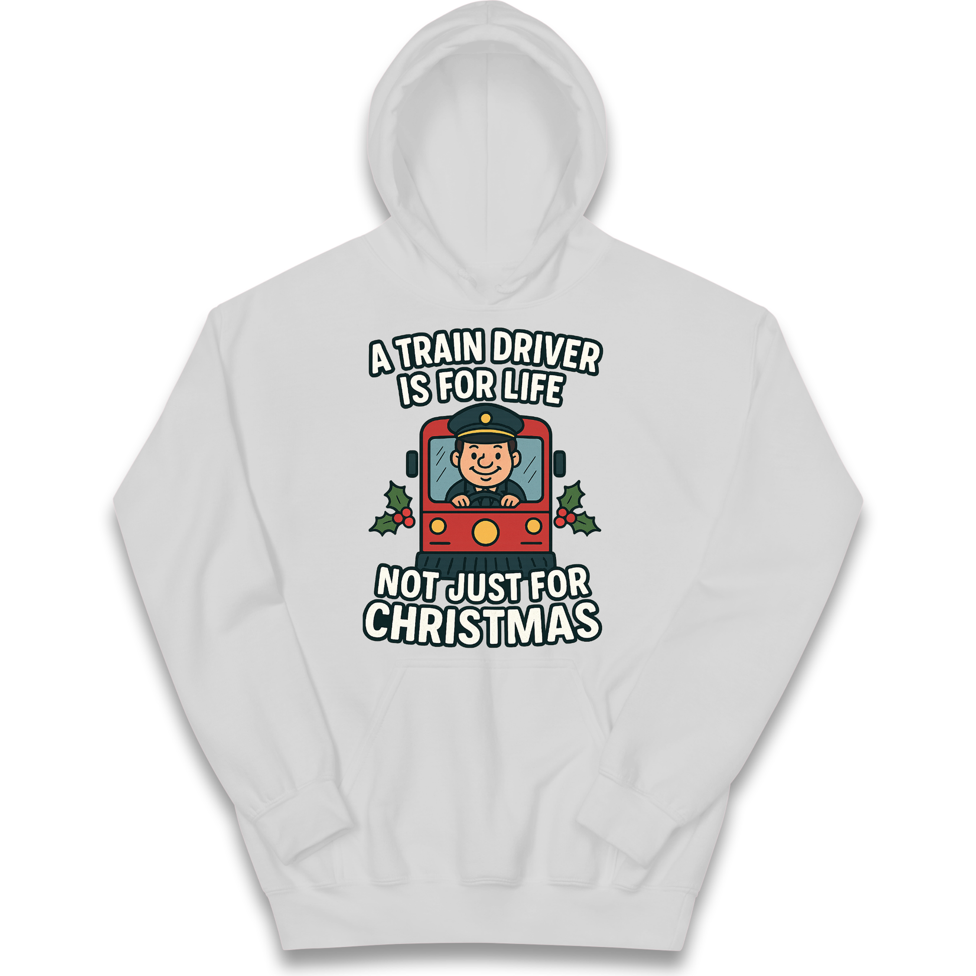 Train Driver Christmas Kids Hoodie