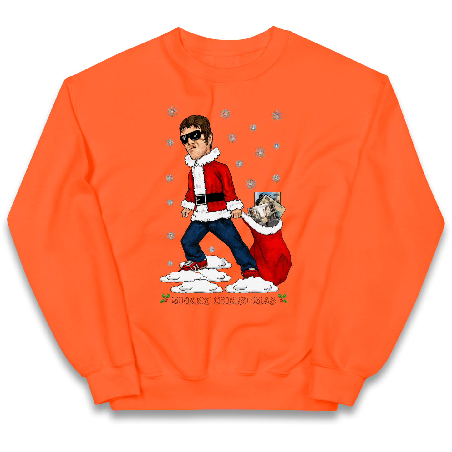 Liam Gallagher Christmas Santa kids sweatshirt