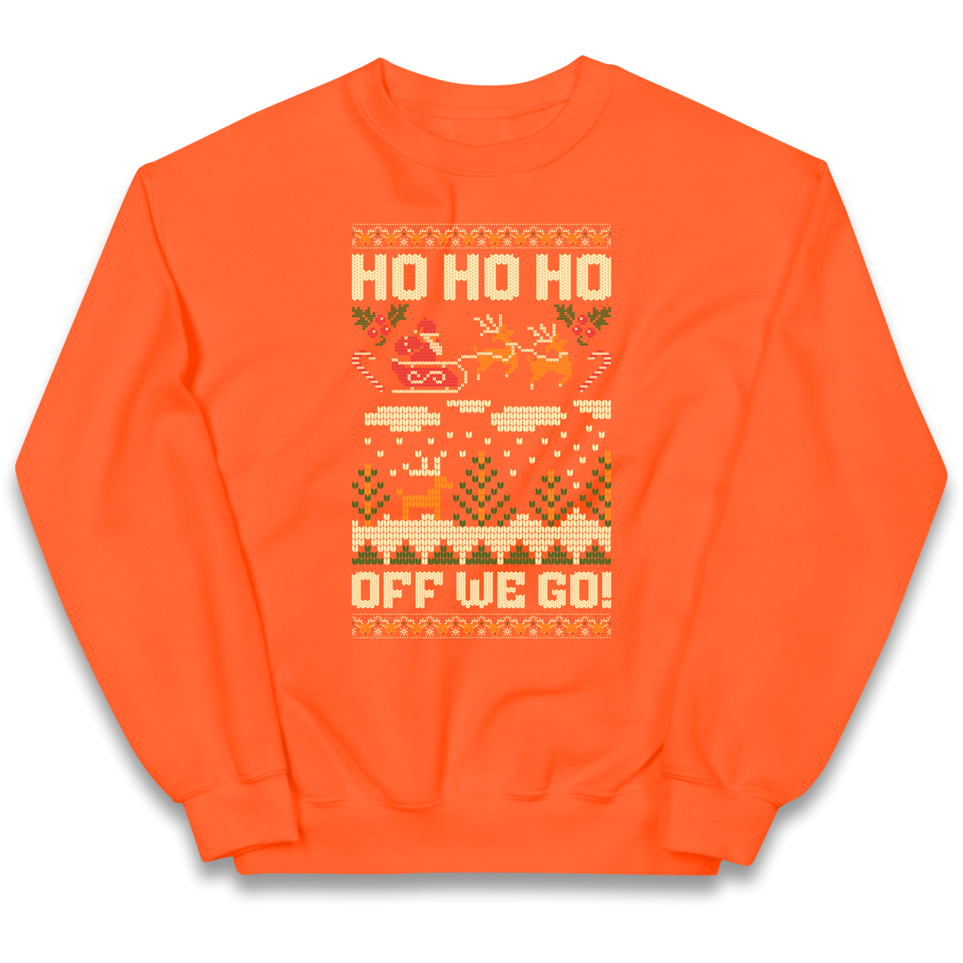 Have Yourself a HO HO HO Off we Go Christmas kids sweatshirt