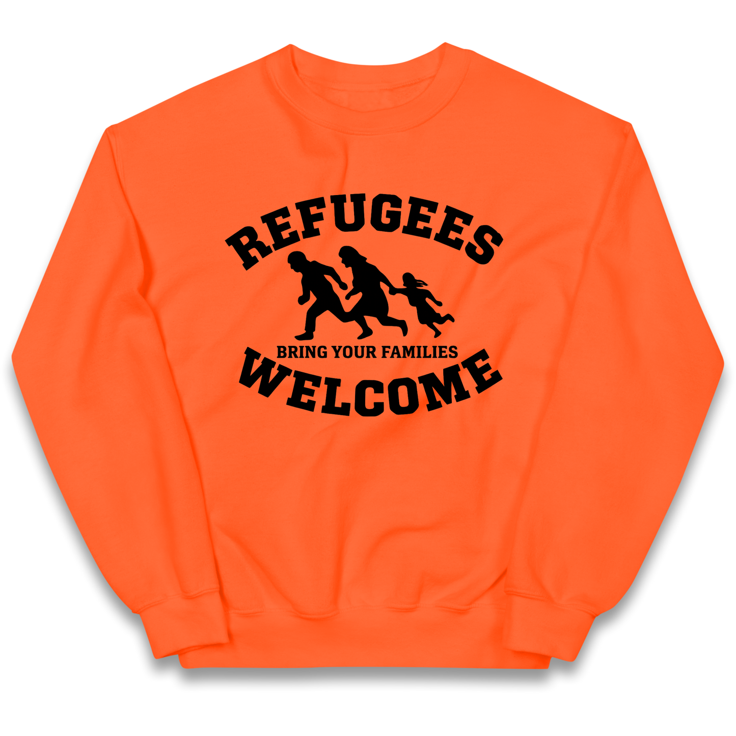 Welcome Refugees kids sweatshirt