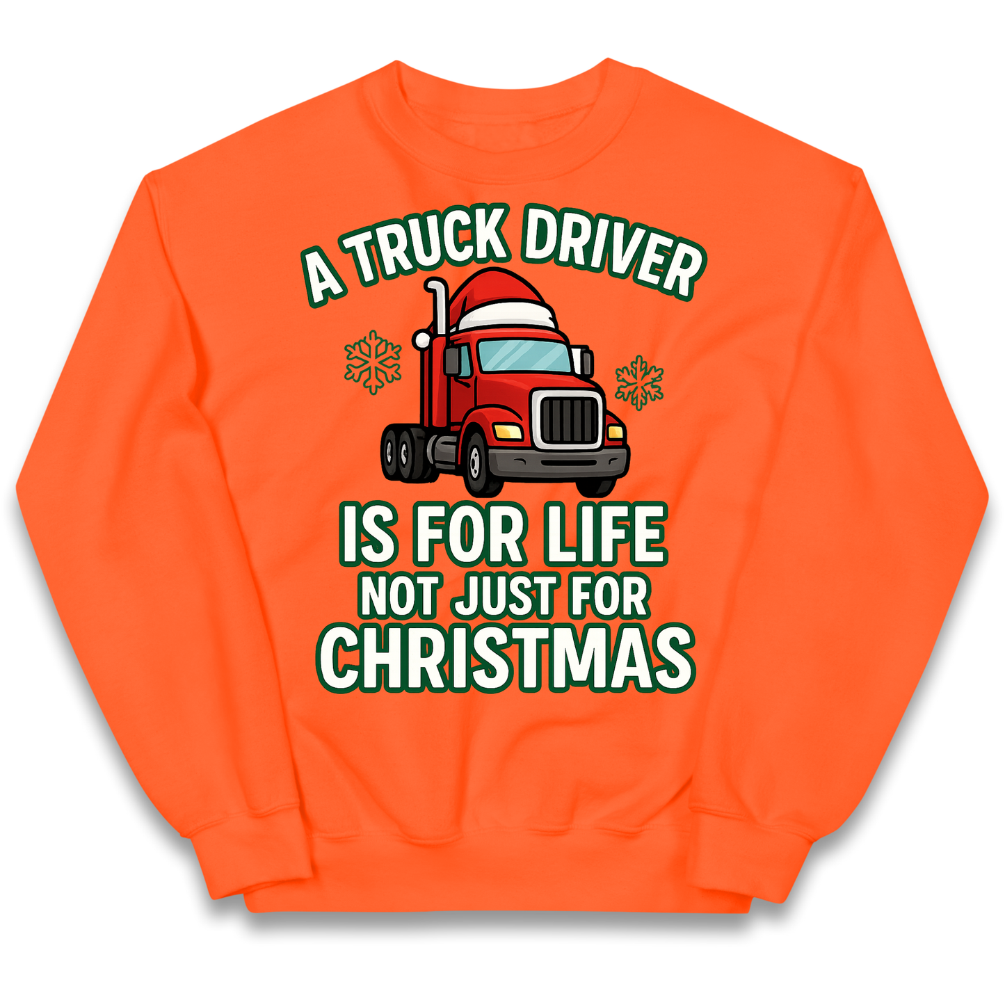 Truck Driver Christmas Kids Jumper