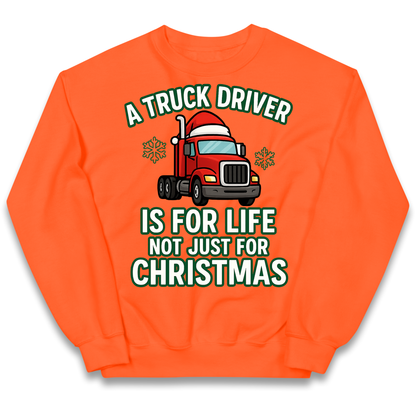 Truck Driver Christmas Kids Jumper