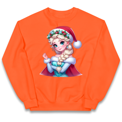 Elsa Frozen Santa kids sweatshirt