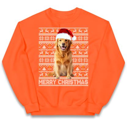 Merry Christmas Dog kids sweatshirt