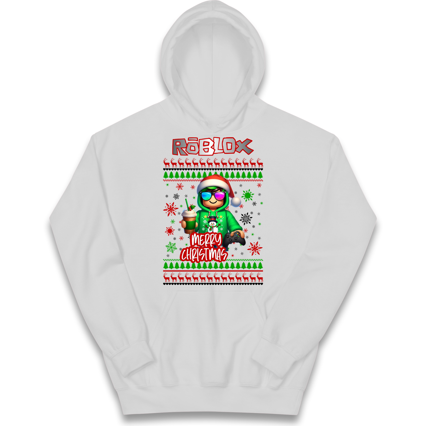 Roblox Merry Christmas Kids Hoodie