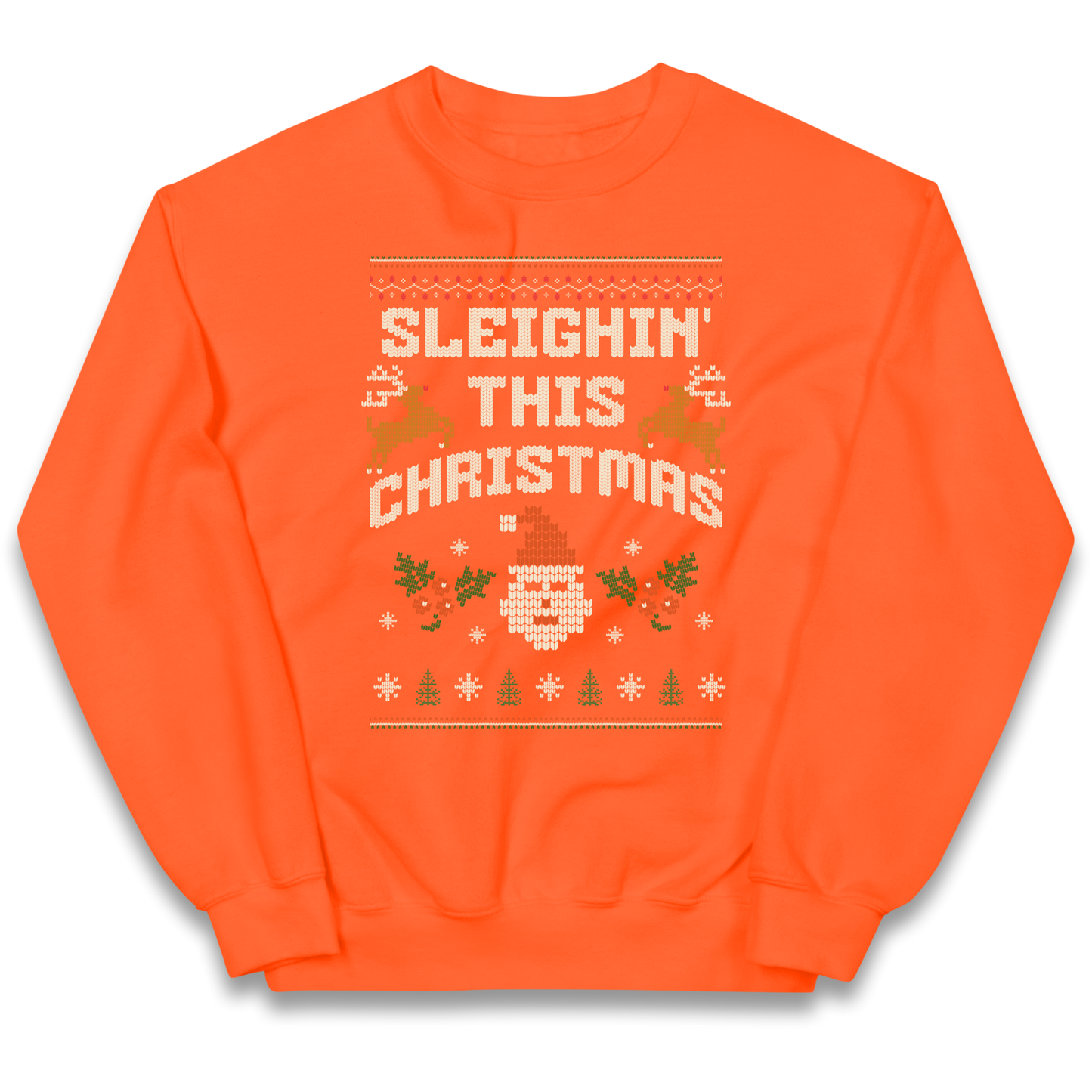 Sleighin This Christmas Christmas kids sweatshirt
