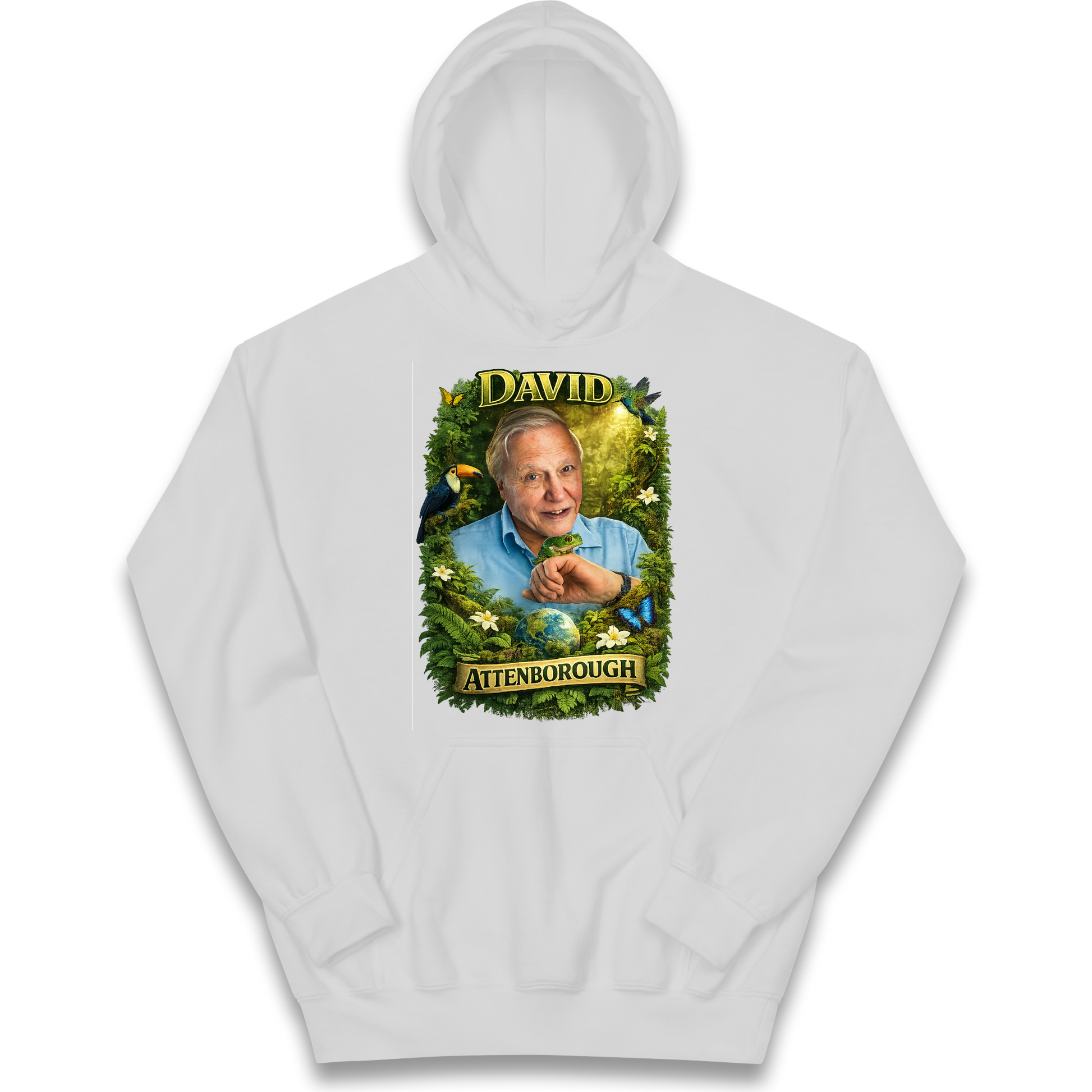 David Attenborough Kids Hoodie