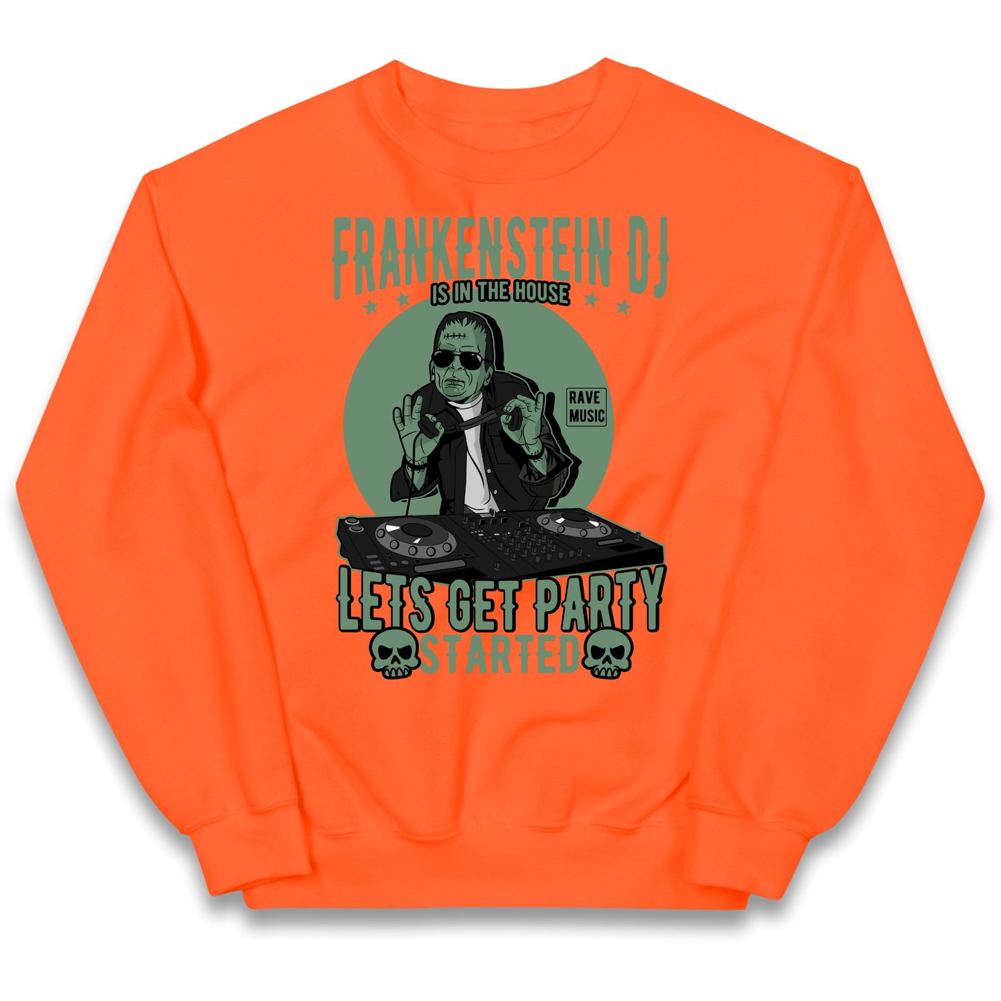 Frankenstein DJ kids sweatshirt
