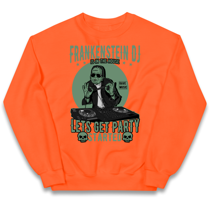 Frankenstein DJ kids sweatshirt
