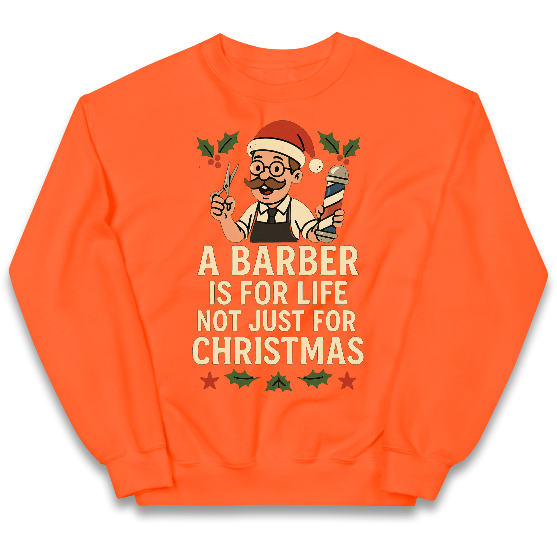 Barber Christmas Kids Jumper